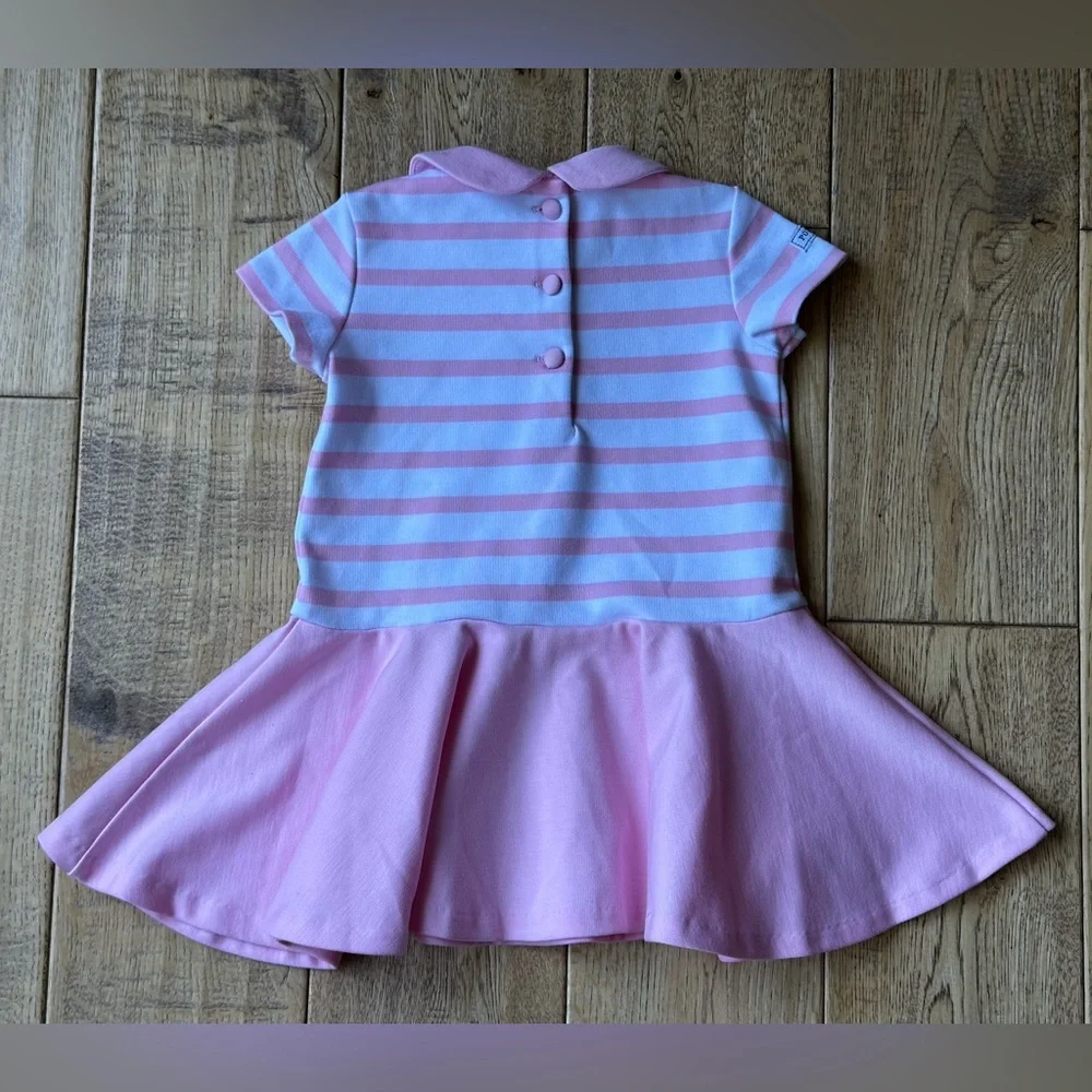 Ralph Lauren Pink Stripe Ponte Dress size 6 Months